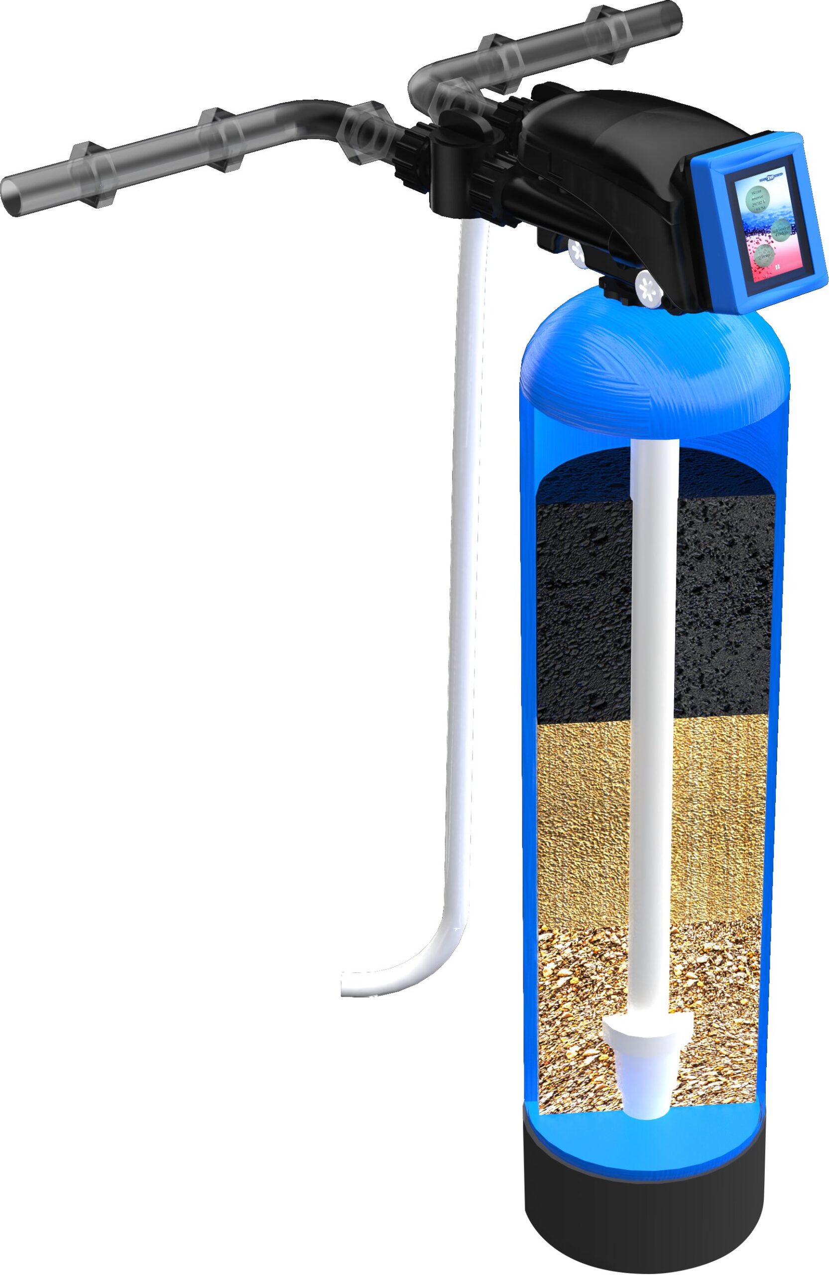 Met automatische spoeling Actieve Kool